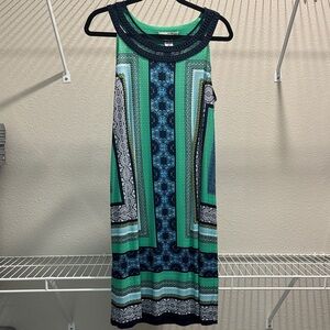 Studio One Green and Navy Dress